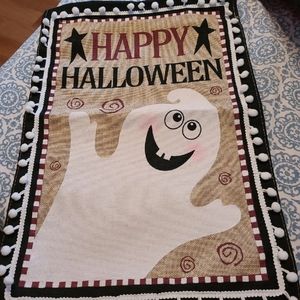 Happy Halloween welcome flag
